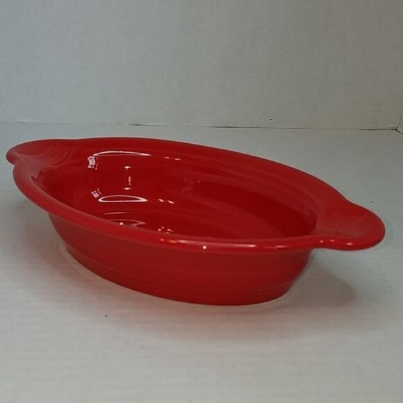 Fiestaware Fiesta Individual VERAMIC Casserole Dish Bakeware Cookware Baking RED - Picture 7 of 7